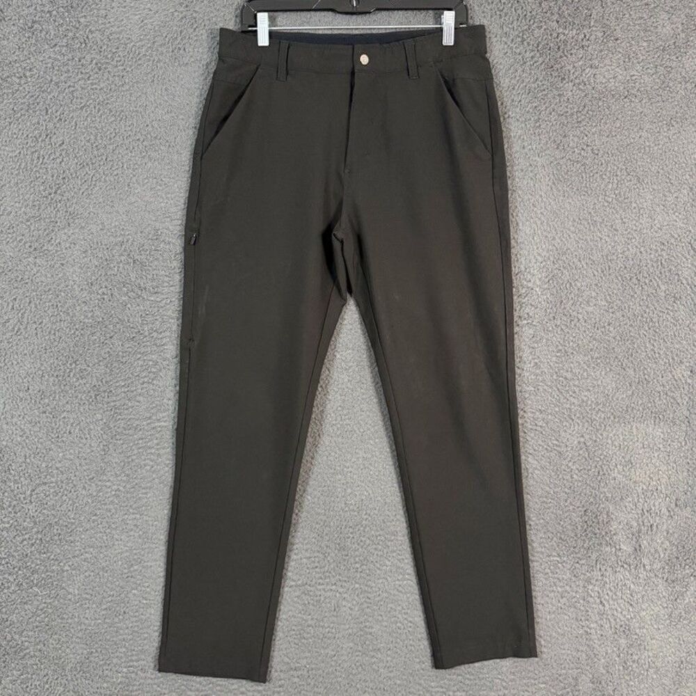 BYLT Pants Mens 34 (Fits 32x29) Black Slim Fit Kinetic Stretch Athleisure Travel